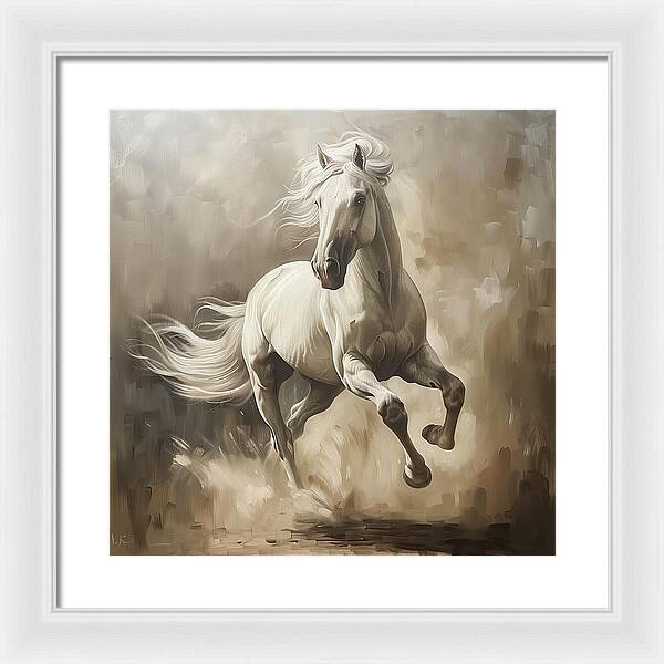 Ivory Thunder - Framed Print