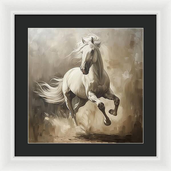 Ivory Thunder - Framed Print