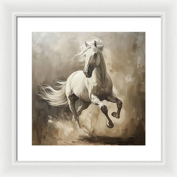 Ivory Thunder - Framed Print