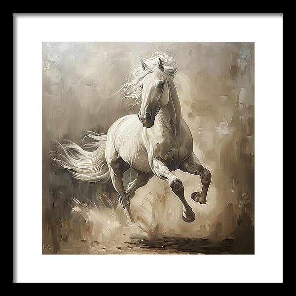 Ivory Thunder - Framed Print