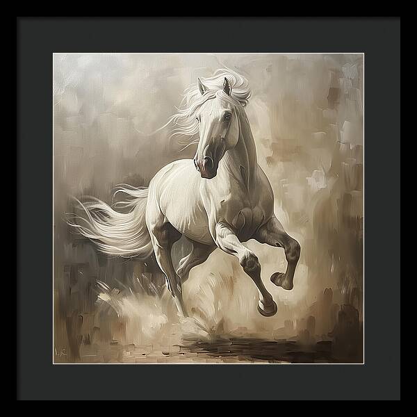 Ivory Thunder - Framed Print
