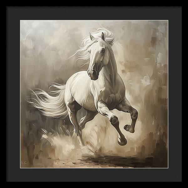 Ivory Thunder - Framed Print