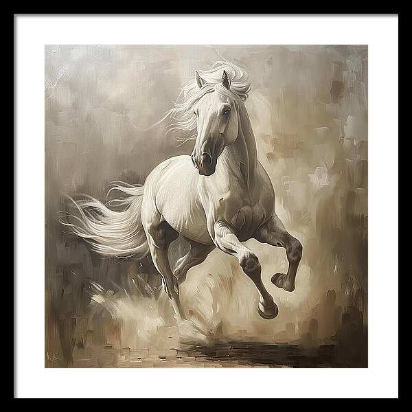 Ivory Thunder - Framed Print