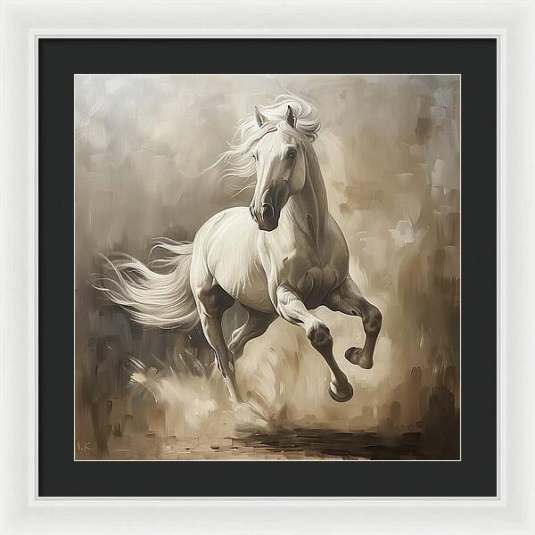 Ivory Thunder - Framed Print