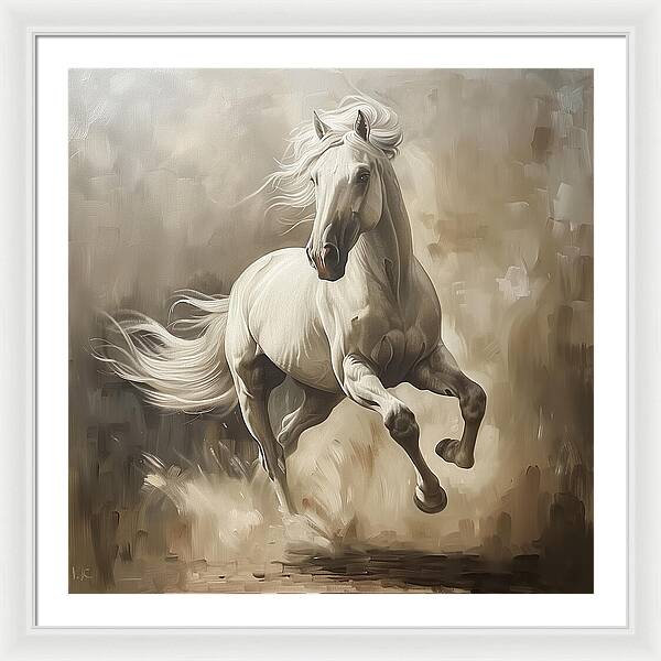 Ivory Thunder - Framed Print