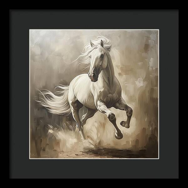 Ivory Thunder - Framed Print