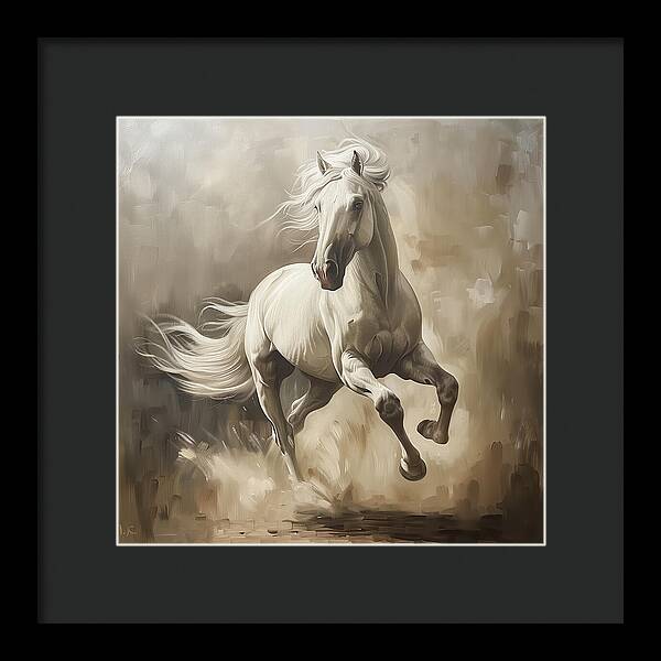 Ivory Thunder - Framed Print