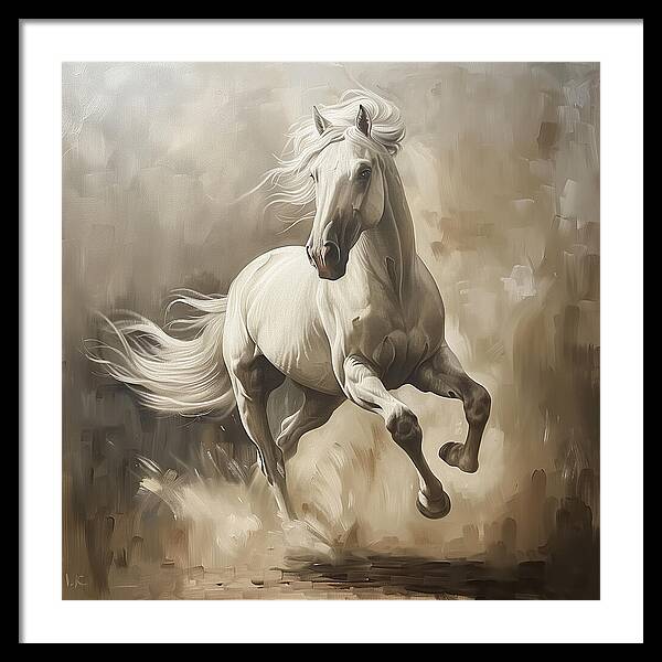 Ivory Thunder - Framed Print