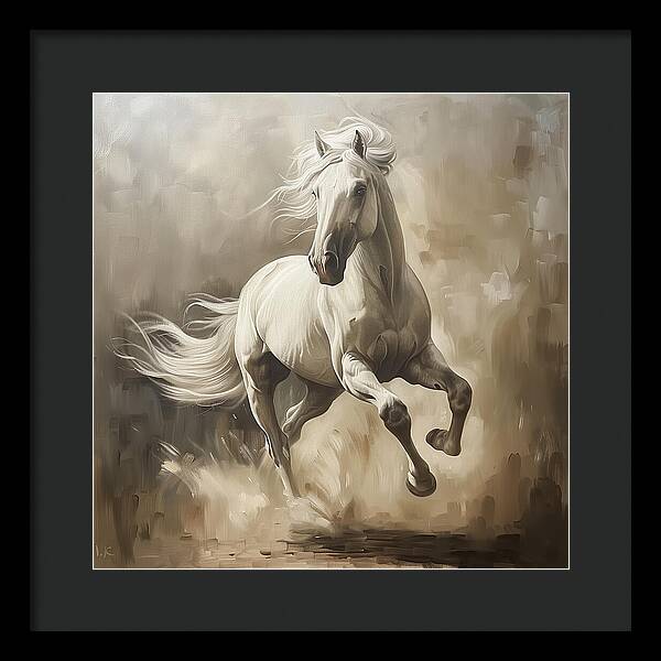 Ivory Thunder - Framed Print