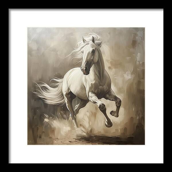 Ivory Thunder - Framed Print