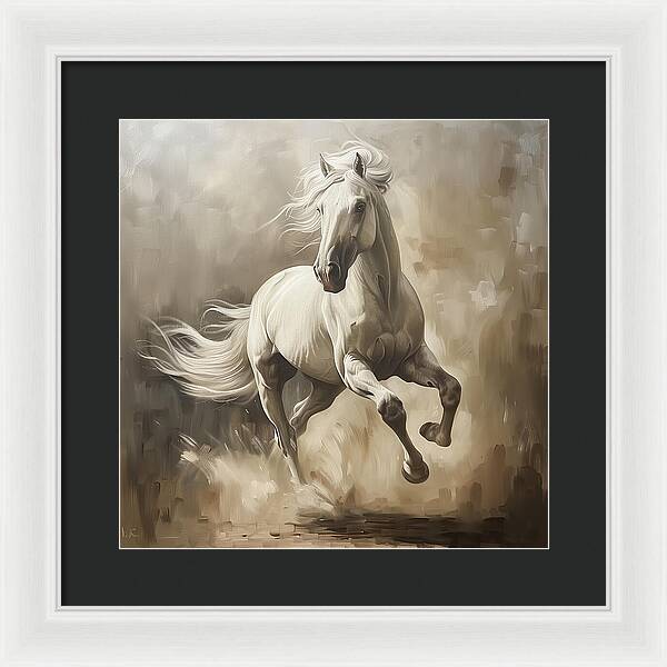 Ivory Thunder - Framed Print