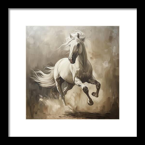 Ivory Thunder - Framed Print