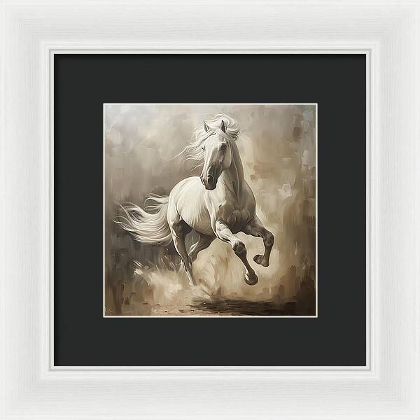 Ivory Thunder - Framed Print