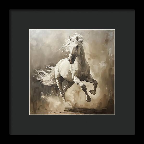 Ivory Thunder - Framed Print