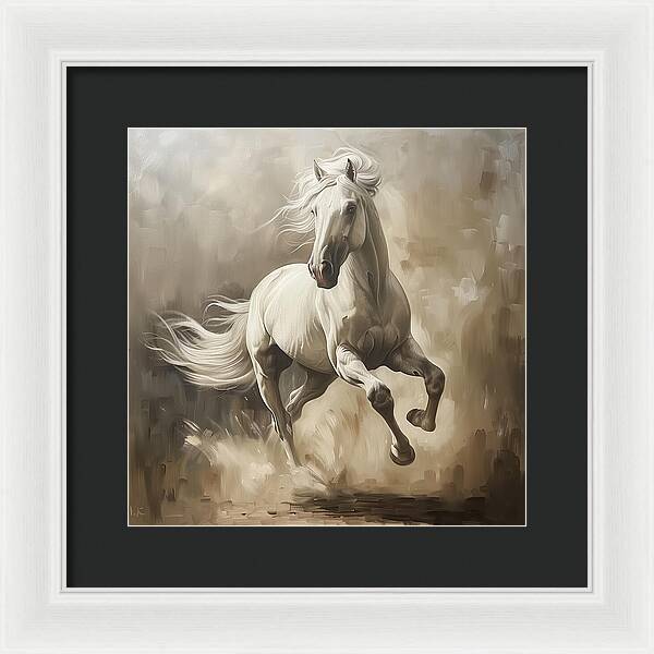 Ivory Thunder - Framed Print