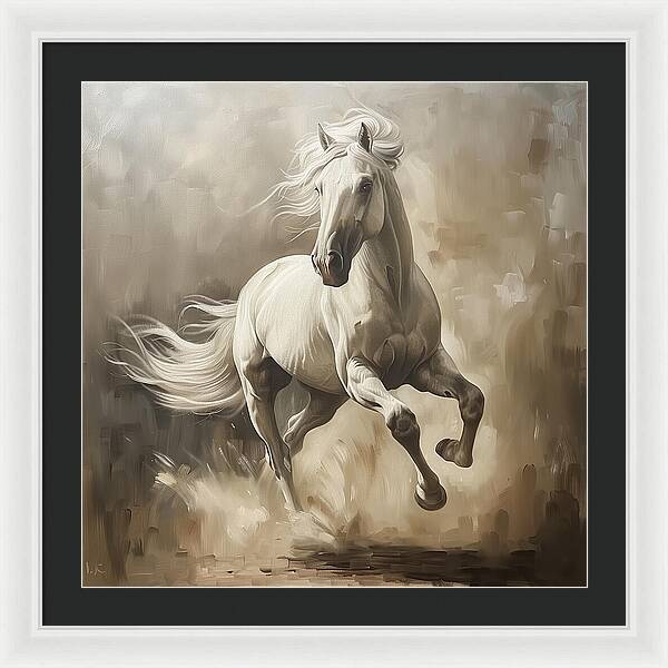 Ivory Thunder - Framed Print
