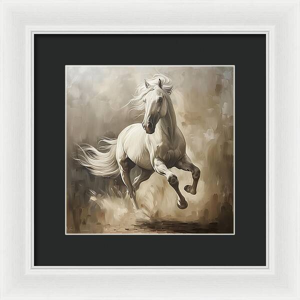 Ivory Thunder - Framed Print