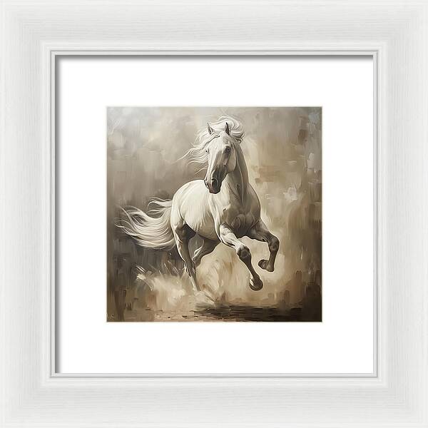 Ivory Thunder - Framed Print