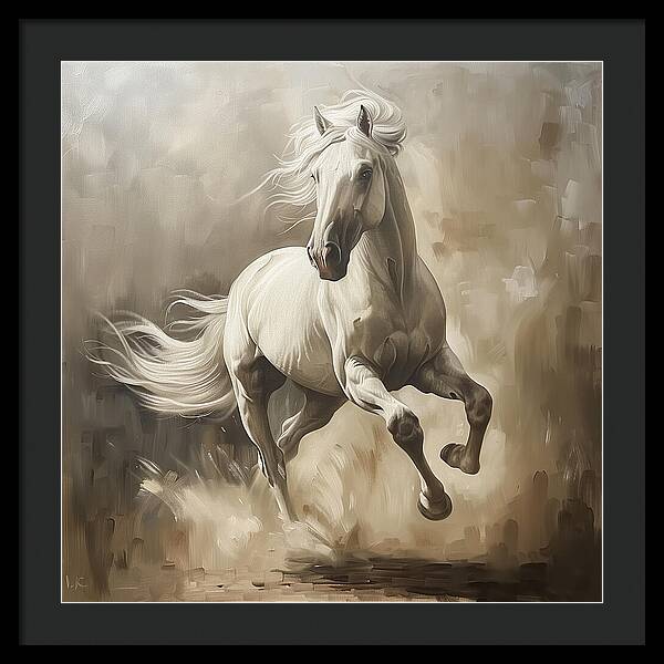 Ivory Thunder - Framed Print