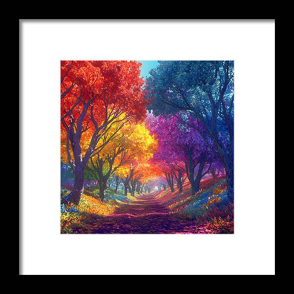Journey Through Color - Framed Print