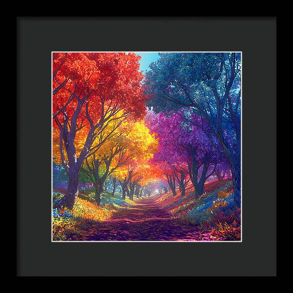 Journey Through Color - Framed Print