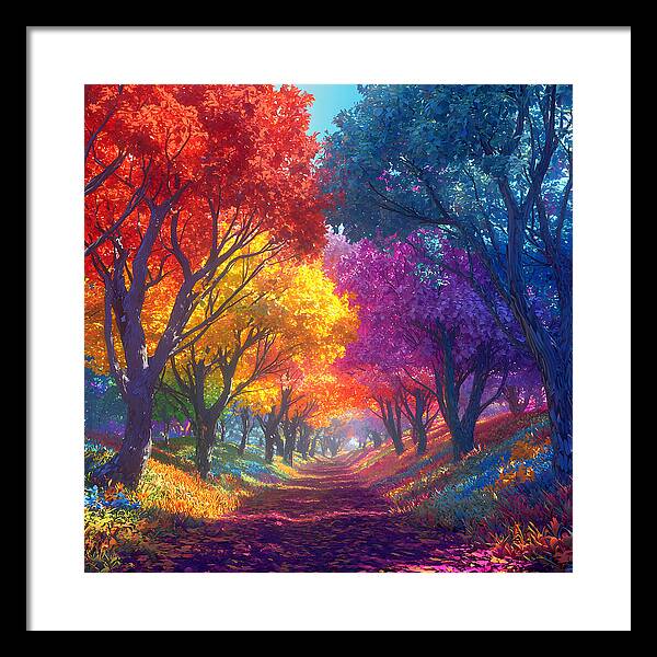 Journey Through Color - Framed Print