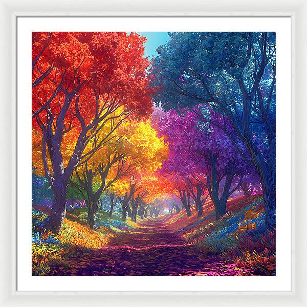 Journey Through Color - Framed Print