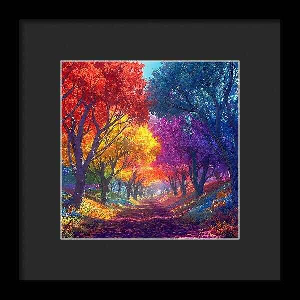 Journey Through Color - Framed Print