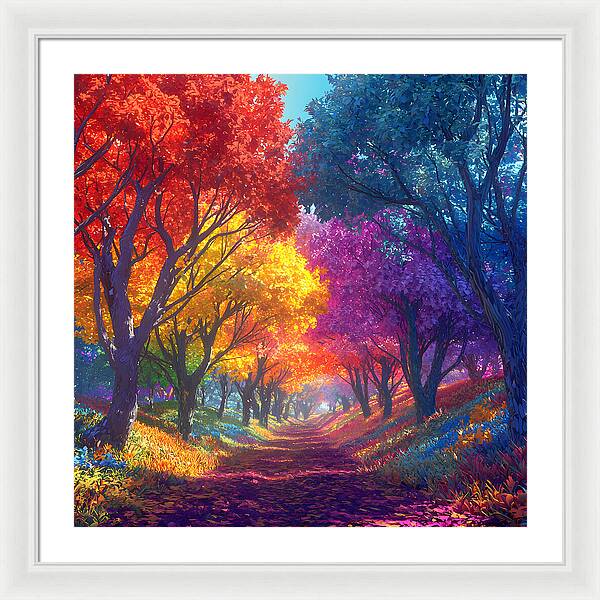 Journey Through Color - Framed Print