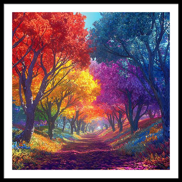 Journey Through Color - Framed Print