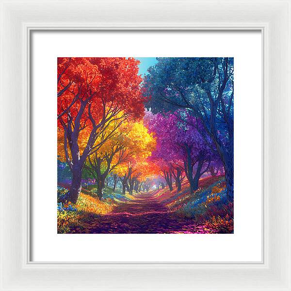 Journey Through Color - Framed Print