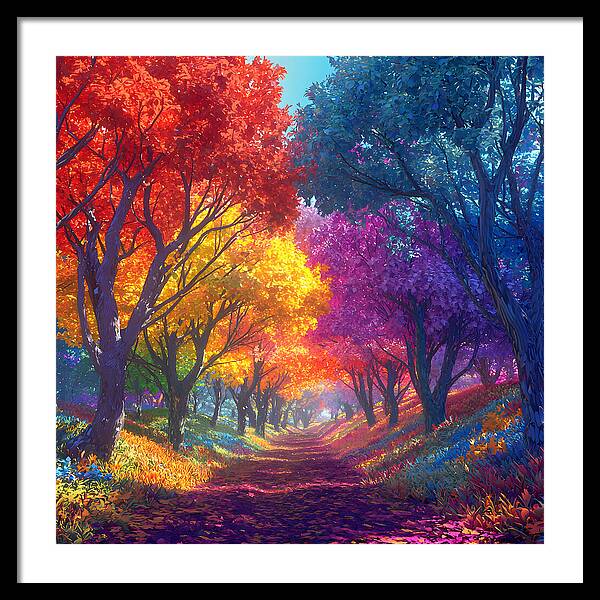 Journey Through Color - Framed Print