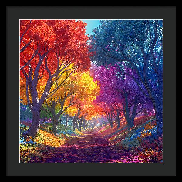Journey Through Color - Framed Print