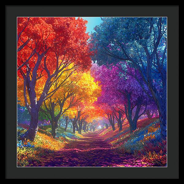 Journey Through Color - Framed Print