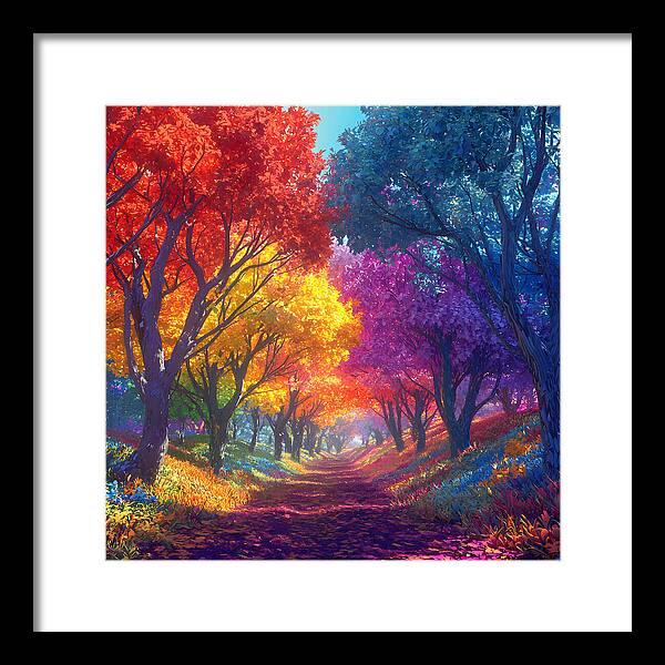Journey Through Color - Framed Print