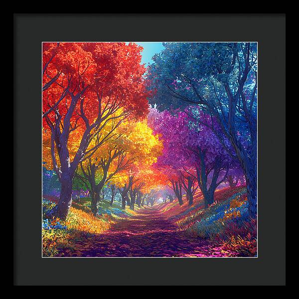 Journey Through Color - Framed Print