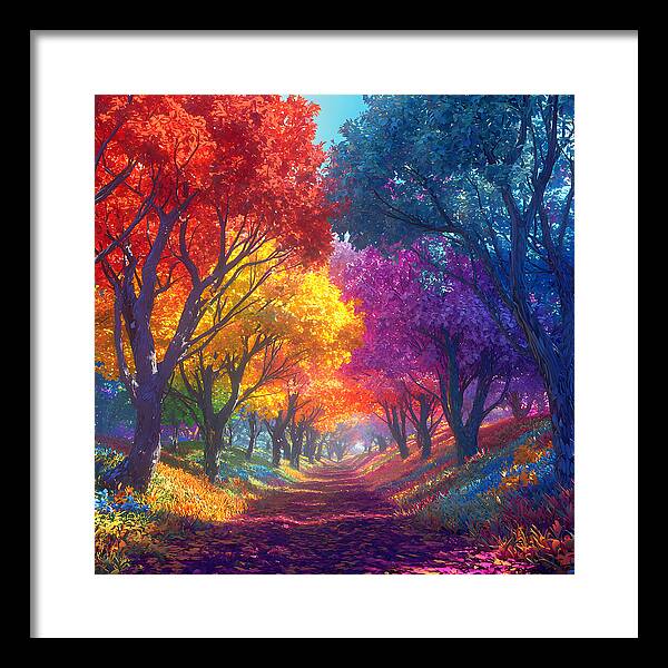 Journey Through Color - Framed Print