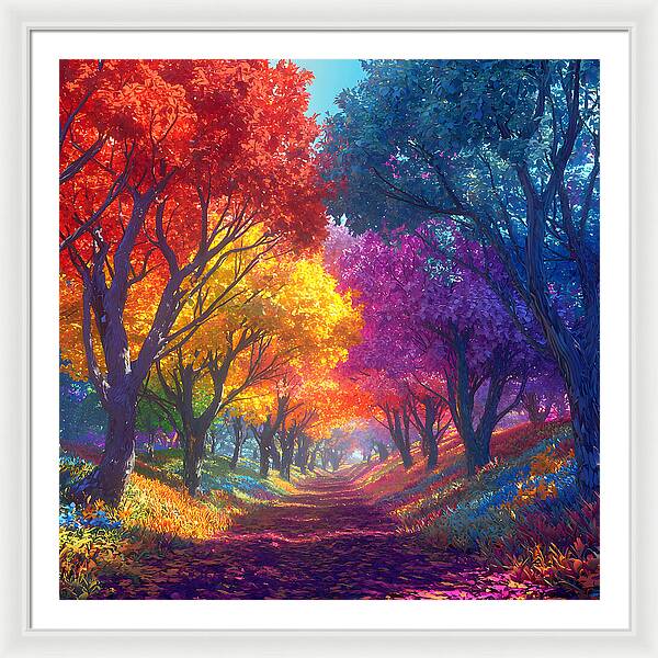 Journey Through Color - Framed Print