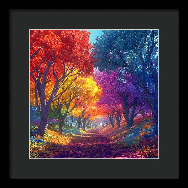 Journey Through Color - Framed Print