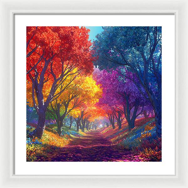 Journey Through Color - Framed Print