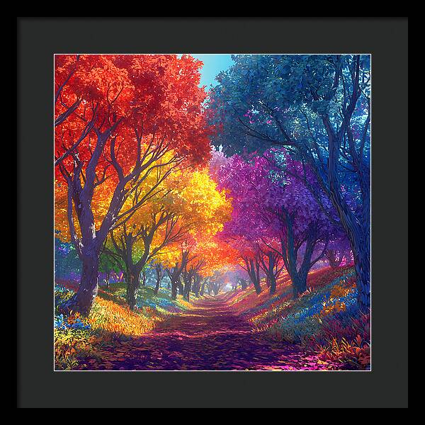 Journey Through Color - Framed Print