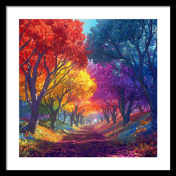 Journey Through Color - Framed Print