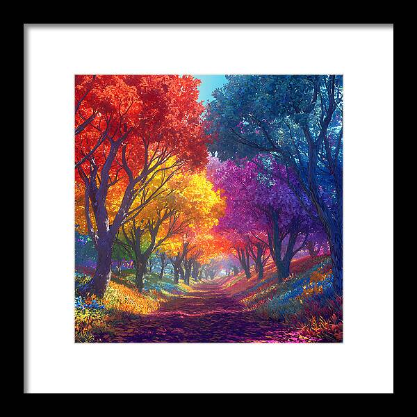 Journey Through Color - Framed Print