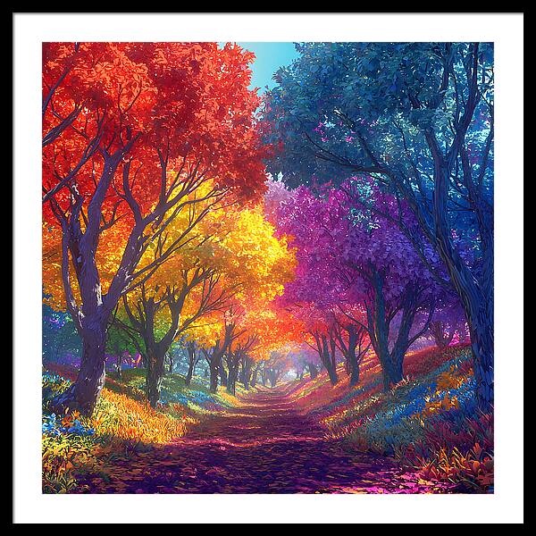 Journey Through Color - Framed Print