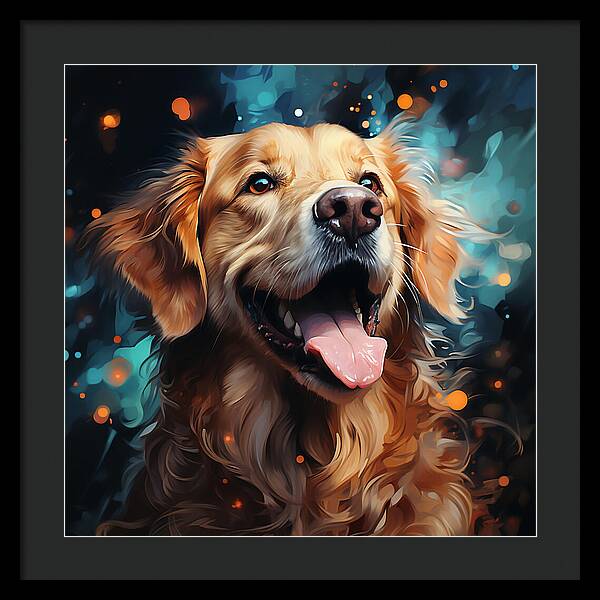 Joyful Retrieval - Framed Print
