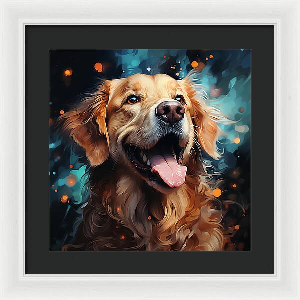 Joyful Retrieval - Framed Print