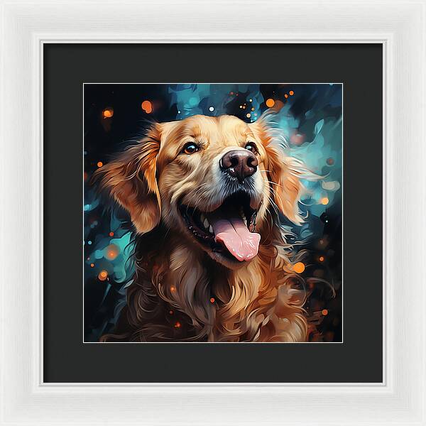 Joyful Retrieval - Framed Print
