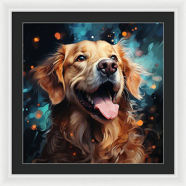 Joyful Retrieval - Framed Print