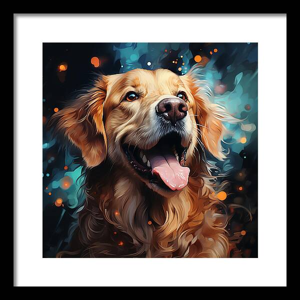 Joyful Retrieval - Framed Print