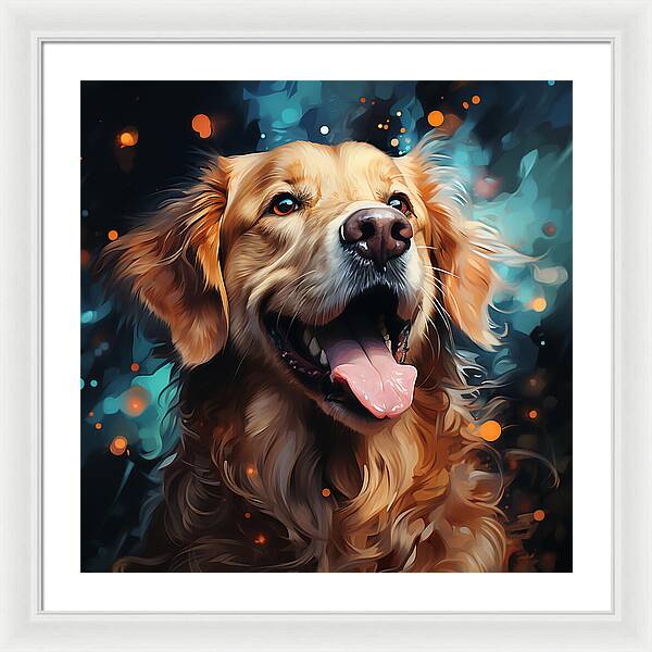 Joyful Retrieval - Framed Print
